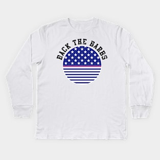 Back the barbs Kids Long Sleeve T-Shirt